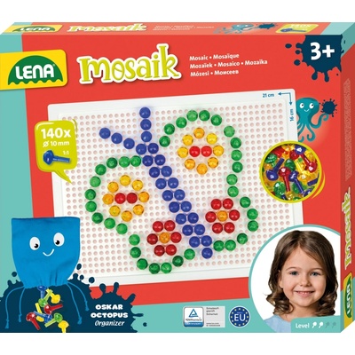LENA Комплект за мозайка Lena - Прозрачен, 140 части (LN35621)
