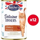 Krmivo pro kočky Butcher's Delicious Dinners kawałki z dziczyzną w galaretce 400 g