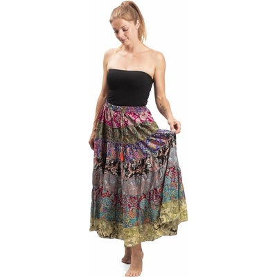 Volánová sukně v etno stylu multicolor LI.