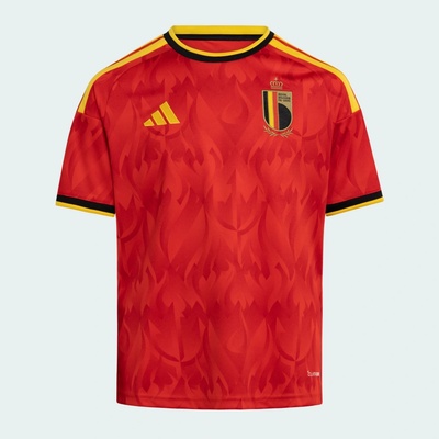 adidas Belgicko 2026 detský domáci futbalový dres červený