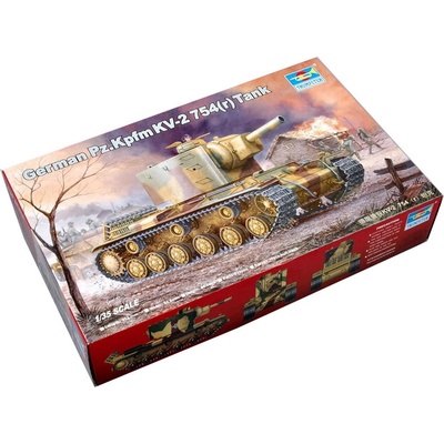 Trumpeter German Pz.Kpfm KV-2 754r Tank 1:35