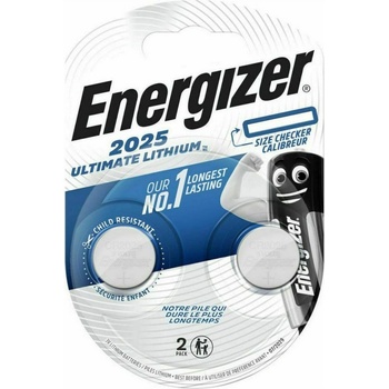 Image 1 of Energizer Батерия литиева Energizer Ultimate Lithium CR2025, 3V, 2бр (27108209)