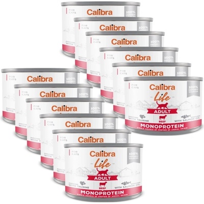 Calibra Cat Adult Life Beef 12x200g