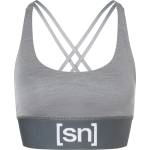 super. natural Дамски спортен сутиен super. natural Women's Super Top Sports bra - Cashmere Grey Melange - размер XS (114-1948-1911)