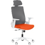 Carmen Президентски офис стол Carmen 7546 - оранжев - сив (3520356_5) - xmall