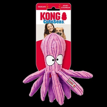 KONG Cuteseas Octopus Large - Забавна кучешка играчка - октопод, 32 см