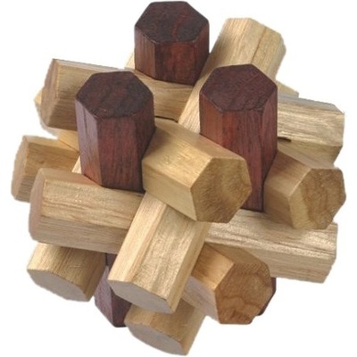 MI TOYS Dřevěný hlavolam Tangle