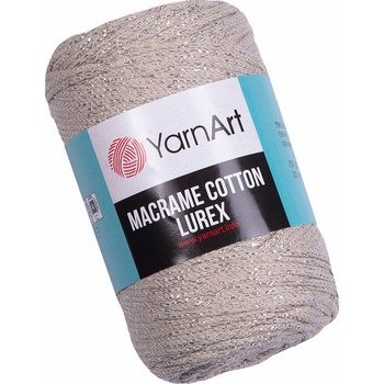 YARNART Macrame Cotton Lurex 2 mm 205 m 725 юта (Macrame Cotton Lurex 725)