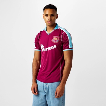 Score Draw Футболна фланелка Score Draw West Ham United 2000 Home Retro Football Shirt - Claret