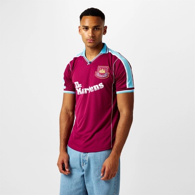 Score Draw Футболна фланелка Score Draw Men's West Ham United 2000 Home Retro Football Shirt - Claret