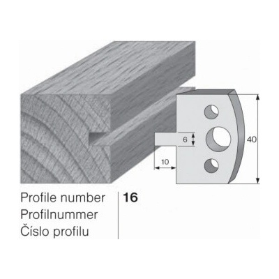 IGM profil 016 - pár omezovačů 40x4mm SP