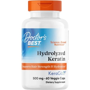 Doctor's Best Hydrolyzed Keratin 500 mg | with KeraGLO® [60 капсули]
