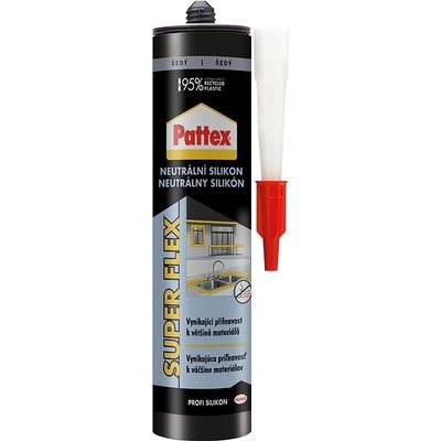 Pattex Neutrální silikon 280 ml šedá
