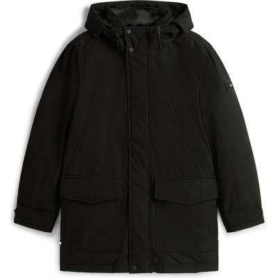 Tommy Hilfiger Анорак Tommy Hilfiger Men's Padded Utility DWR Hooded Thigh Length Parka - Black BDS