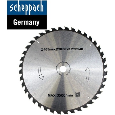 Scheppach Диск за циркуляр 405 x 30 x 3.4 мм / Z 40 / Scheppach 7905100601 / (SCH 7905100601)