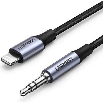 UGREEN Кабел Ugreen US315, от Lightning(м) към AUX(м), 1m, черен (US315)
