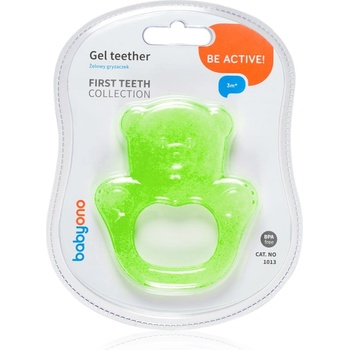 BabyOno Be Active Gel Teether гризалка Green Bear