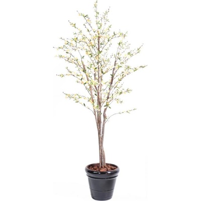Luxusní umělý kvetoucí strom TŘEŠEŇ BLOSSOM FLOWER bílá, 210cm