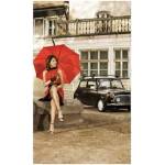 DIMEX ART Флизелинов фототапет дама в червено 150 x 250 см