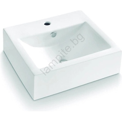 Bathco 0010 - Мивка за плот BOLONIA 51x45, 5 cm порцелан/бяла (BO0001)