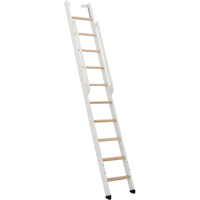 Minka STAIRS Priame rebríkové schodisko Strong buk/biela, 10 schodov, 243 cm