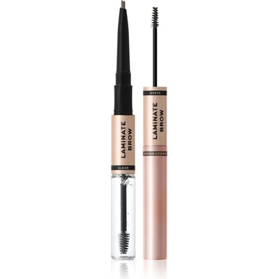 Makeup Revolution Laminate Brow молив и гел за вежди цвят Medium Brown 2.1 гр