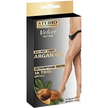 Image 1 of Studio депилиращи ленти за тяло, Арган, 10броя (двойни ленти)