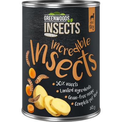 Greenwoods Insects Adult Hmyz so zemiakmi a mrkvou 6 x 375 g