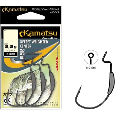 Kamatsu Offset Weighted Center vel.3 1g 3 ks