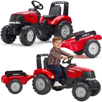 Falk FALK Šlapací traktor Case IH Puma 240CVX s vlečkou FA-996AB