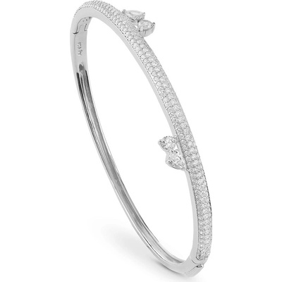 Guess Strieborný masívny náramok so zirkónmi Nuansy JSBB04511JWRH 5,5 cm