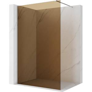 Mexen Kioto Душ стена Walk-in 140 x 200 см, бронз 8 мм, хром - 800-140-101-01-32 (800-140-101-01-32)