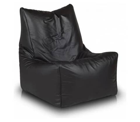 Ecopuf Solid ekokůže E14 Černá