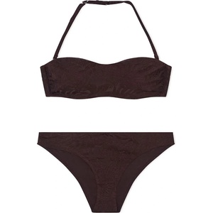 Giorgio Armani EW000787_AF20241 Bandeau bikini - Brown (Brown Monstera)