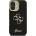 GUESS Калъф GUESS за iPhone 16, PU Grained 4G Logo Stand Camera Frame, GUHCP16SPCS4GSK (GUHCP16SPCS4GSK)