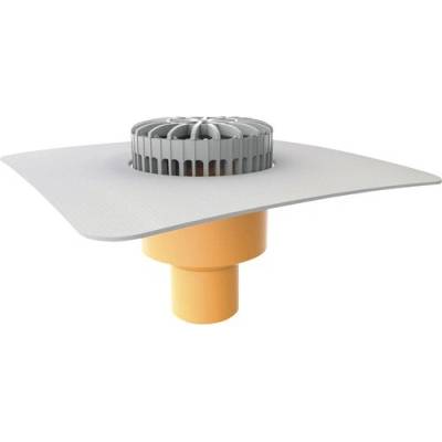 Zvislý terasový vpust TOPWET s integrovanou PVC manžetou, DN 110