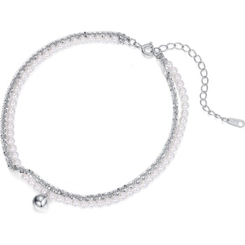 Silenti Jewelry Сребърна гривна за крак "Актуалност