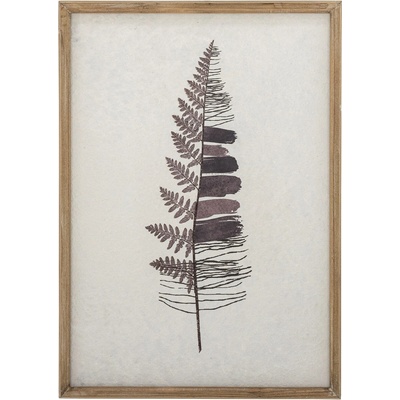 BLOOMINGVILLE Obraz v hnědém rámu CORVAL 61x43 cm přírodní