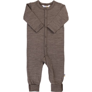Joha Детски цял костюм Joha Kid's Wool Jumpsuit With 2in1 Foot Overall - Dark Brown - размер 90 (704-6200-0314)
