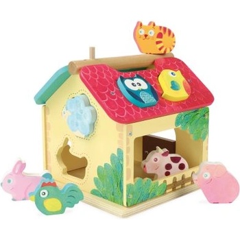 Vilac Дървена играчка за сортиране - Ферма със животни - Vilac (2475S)