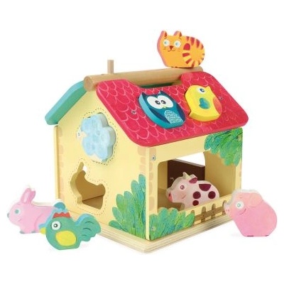 Vilac Дървена играчка за сортиране - Ферма със животни - Vilac (2475S)