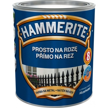 Hammerite přímo na rez, 0,70L, hladký světle šedý