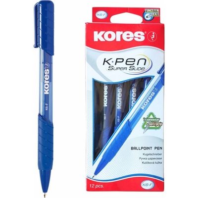 Kores K6 Pen F 0,7 mm modré 12 ks