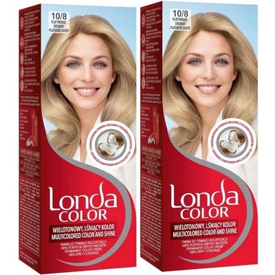 Londa Color Barva na Vlasy Platinově Stříbrná 10/8 x2