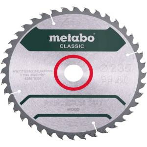 Metabo - Нож за трион за дърво 235х30 мм, 40 зъба 628679000 (628679000)