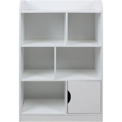 Ginger Home Детска секция за книжки и играчки на 4 нива Ginger Home - Бяла (TF5473)