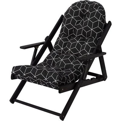 ROJAPLAST Zahradní křeslo včetně polstru BORNEO, antracit