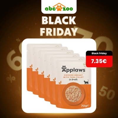 Applaws s kuracími prsiami a tuniakom vo vývare 6 x 70 g