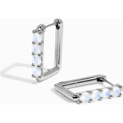 Royal Exklusive Royal Fashion stříbrné rhodiované náušnice MOON-ED-41-SILVER
