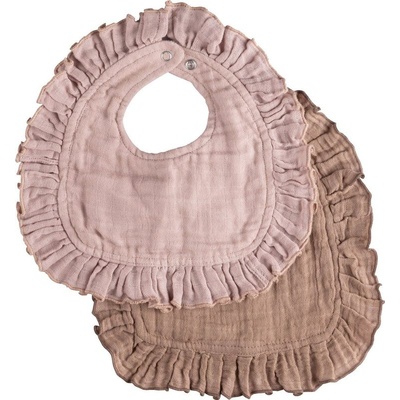 Sebra Муселинови лигавници Sebra - Розово/кафяво, 2 броя (700520014)